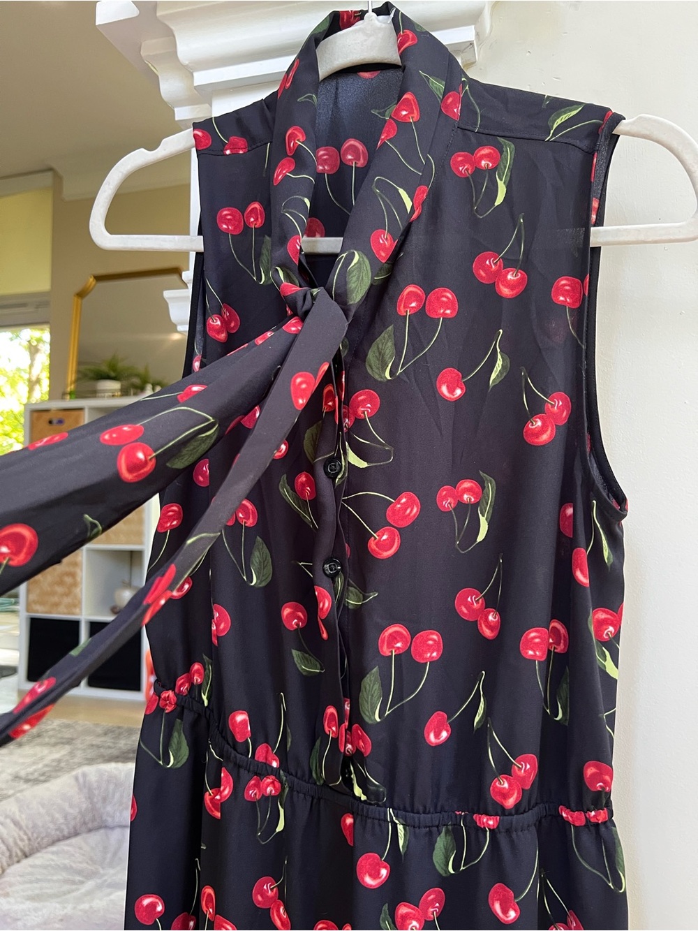 Aritzia Sunday Best Cherry print mini dress - Picture 4 of 7